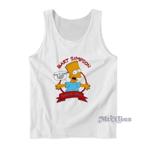 Bart Simpson Radical Dude Tank Top For Unisex