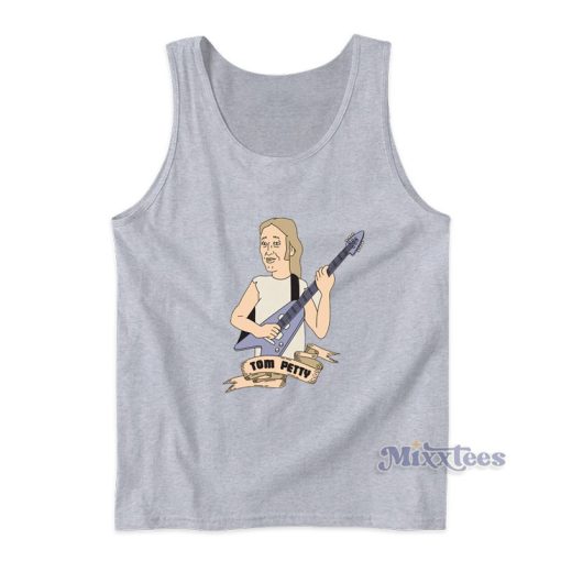 Best Tom Petty Cartoon Guitar Tank Top