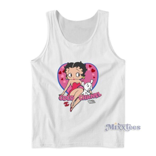 Betty Boop Dog Love Mega Yacht Tank Top