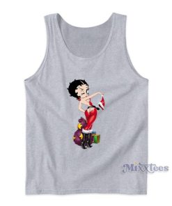 Betty Boop Sexy Santa Christmas Tank Top For Unisex