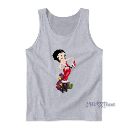 Betty Boop Sexy Santa Christmas Tank Top For Unisex