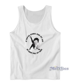 Betty Boop Vinyl Decal Ride Ass Tank Top for Unisex Betty Boop Vinyl Decal Ride Ass Tank Top for Unisex