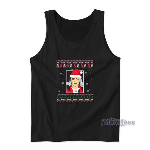 Billie Eilish Im The Naughty Type Christmas Tank Top