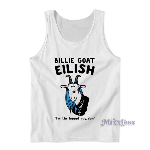 Billie Goat Eilish Parody Tank Top