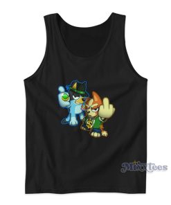 Bingo and Bluey Gangster Tank Top Bingo and Bluey Gangster Tank Top