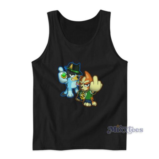 Bingo and Bluey Gangster Tank Top