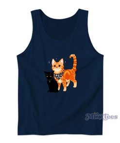 Black and Orange Cat Tank Top for Unisex Black and Orange Cat Tank Top for Unisex