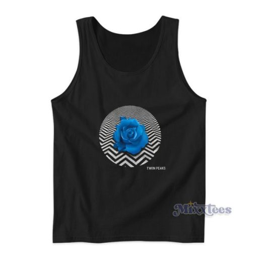 Blue Rose Twin Peaks Tank Top For Unisex