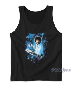 Bob Ross Painting Space And Galaxy Tank Top