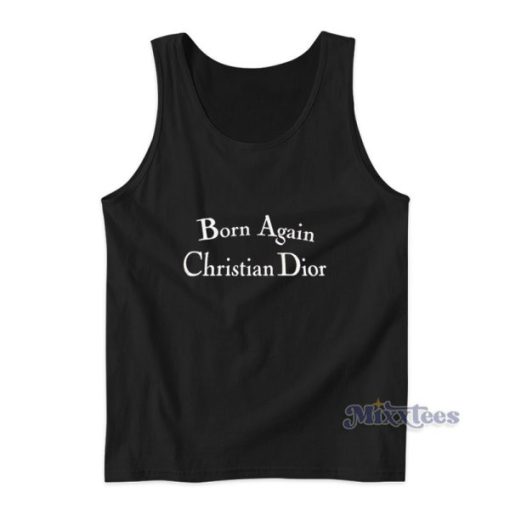 Born Again Christian Dior Logo Tank Top