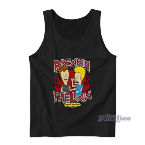 Breaking The Law Beavis And Butthead Tank Top