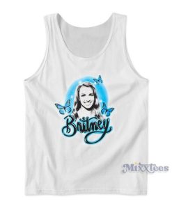 Britney Airbrushed Butterfly Tank Top for Unisex