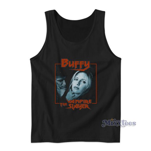 Buffy The Vampire Slayer Angel Love Frame Tank Top