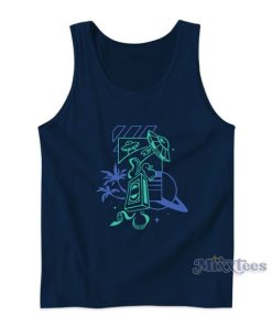 Cali Neon Quackity Planet Duck Tank Top