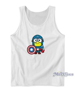 Captain America Minion Tank Top for Unisex Captain America Minion Tank Top for Unisex
