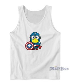 Captain America Minion Tank Top for Unisex