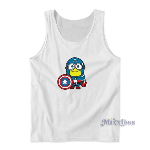 Captain America Minion Tank Top for Unisex