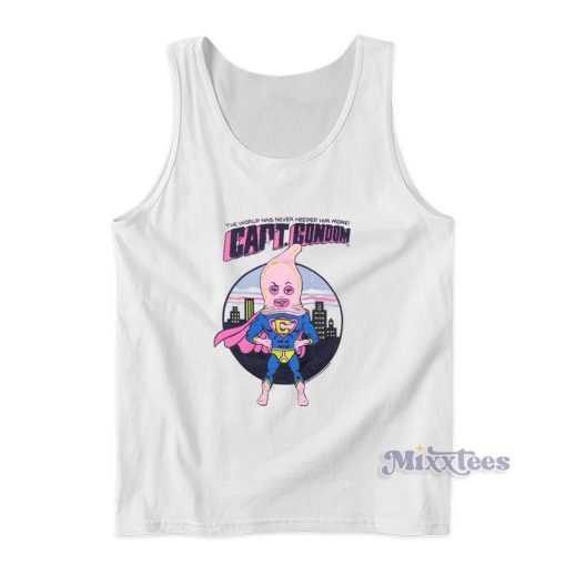 Captain Condom Tank Top For Unisex