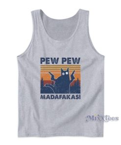 Cat Pew Pew Madafakas Tank Top for Unisex