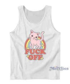 Cat Rainbow Fuck Off Tank Top
