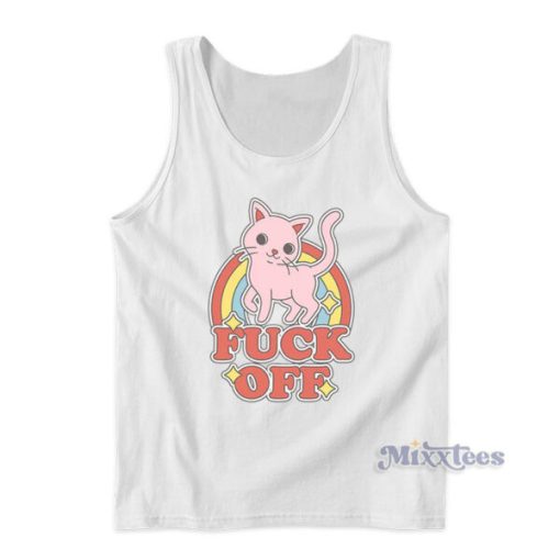 Cat Rainbow Fuck Off Tank Top