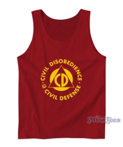 Civil Disobedience Is Civil Defense Tank Top Civil Disobedience Is Civil Defense Tank Top