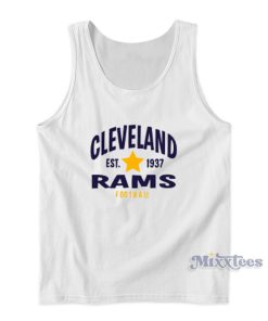 Cleveland Est 1937 Rams Football Tank Top For Unisex
