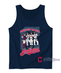 Cleveland Indians Dressed To Kill Navy Tank Top for Unisex Cleveland Indians Dressed To Kill Navy Tank Top for Unisex