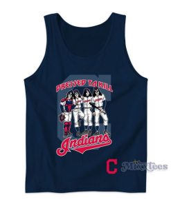 Cleveland Indians Dressed To Kill Navy Tank Top for Unisex