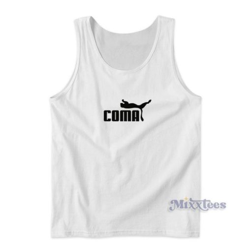 Coma Funny Logo Parody Tank Top