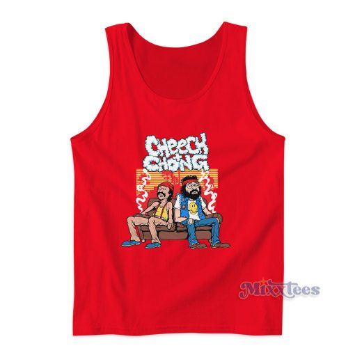 Couch Locked Cheech And Chong Tank Top