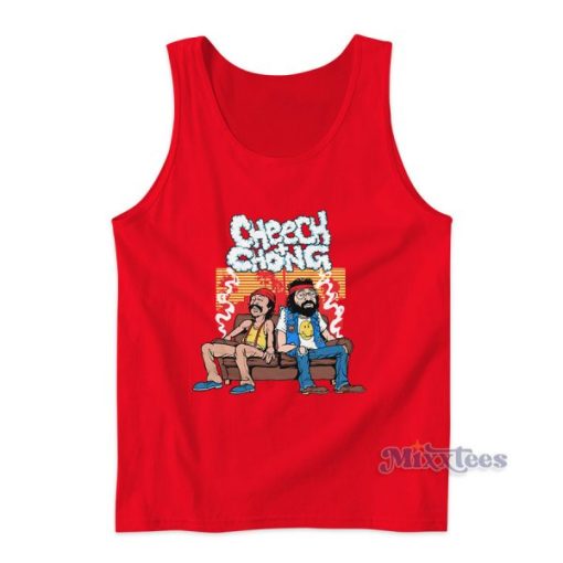 Couch Locked Cheech And Chong Tank Top