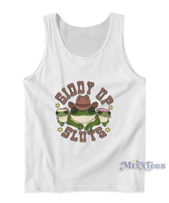 Cowboy Frog Giddy Up Sluts Tank Top
