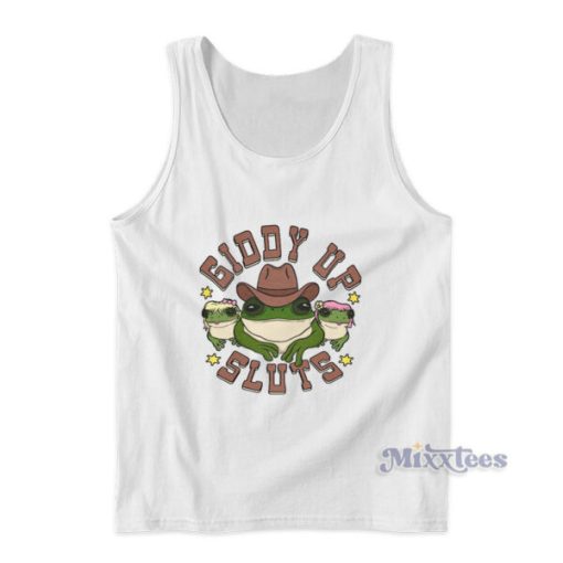 Cowboy Frog Giddy Up Sluts Tank Top