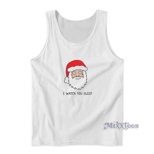 Creepy Santa I Watch you Sleep Tank Top