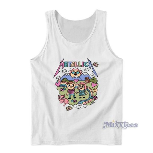 Cute Metallica Cartoon Tank Top For Unisex