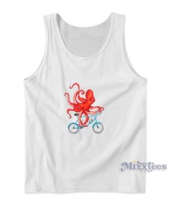 Cycling Octopus Relaxed Fit Tank Top for Unisex