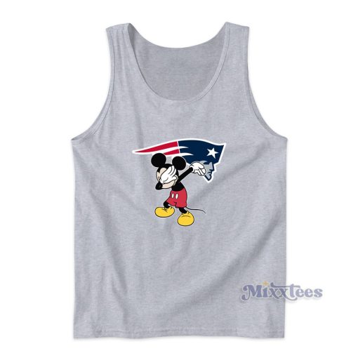 Dabbing Mickey Funny Love New England Patriots Tank Top