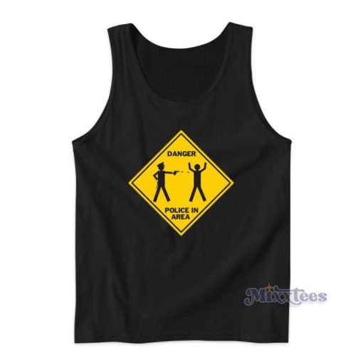 Danger Police In Area Tank Top for Unisex