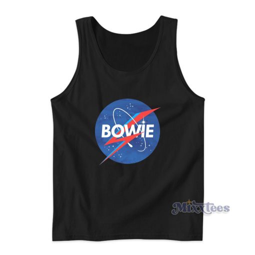 David Bowie Nasa Logo Tank Top For Unisex