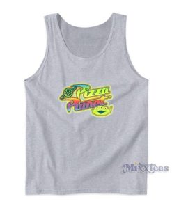 Disney Pixar Toy Story Pizza Planet Neon Rainbow Logo Tank Top