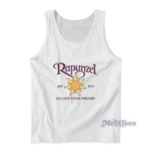 Disney Tangled Rapunzel Go Live Your Dreams Tank Top