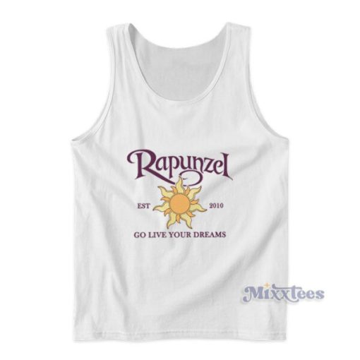 Disney Tangled Rapunzel Go Live Your Dreams Tank Top