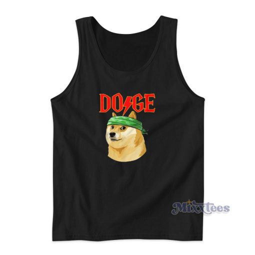 Dogecoin ACDC Tank Top for Unisex