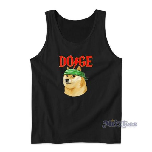 Dogecoin ACDC Tank Top for Unisex