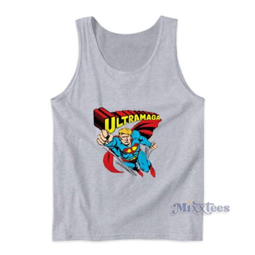 Donald Trump Ultra Maga Superman Funny Tank Top