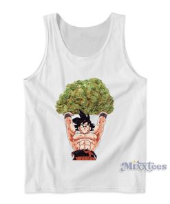 Dragon Ball Goku Marijuana Funny Tank Top Dragon Ball Goku Marijuana Funny Tank Top