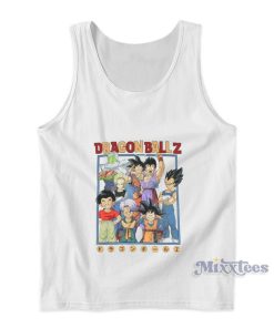 Dragon Ball Z Cartoon Kanji Characters Tank Top Dragon Ball Z Cartoon Kanji Characters Tank Top