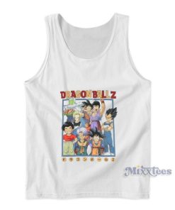Dragon Ball Z Cartoon Kanji Characters Tank Top
