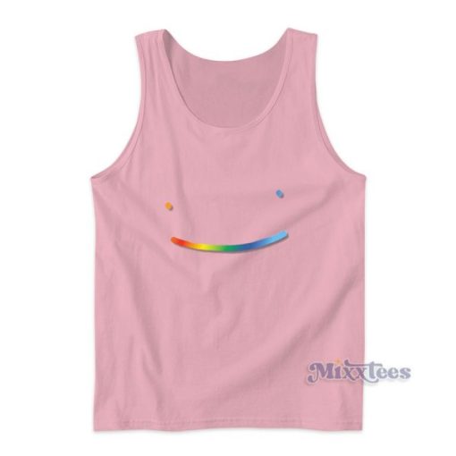 Dream Rainbow Smile Fleece Tank Top for Unisex